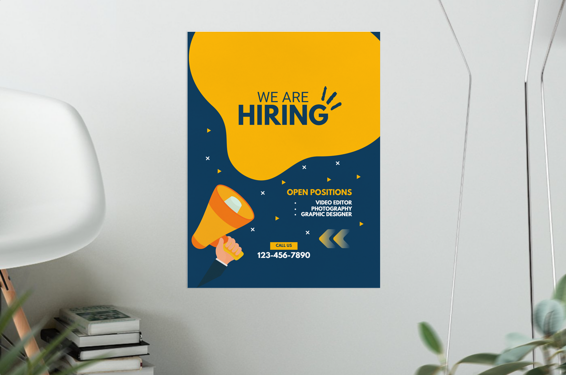 Glossy custom poster with vibrant design